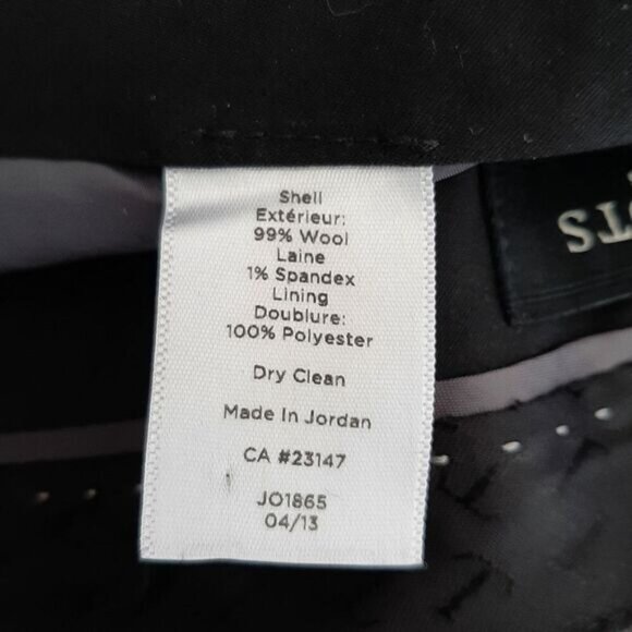 TALBOTS | Heritage Classic Wool Blend Straight Leg Dress Pants Solid Grey 10 P - Picture 11 of 11